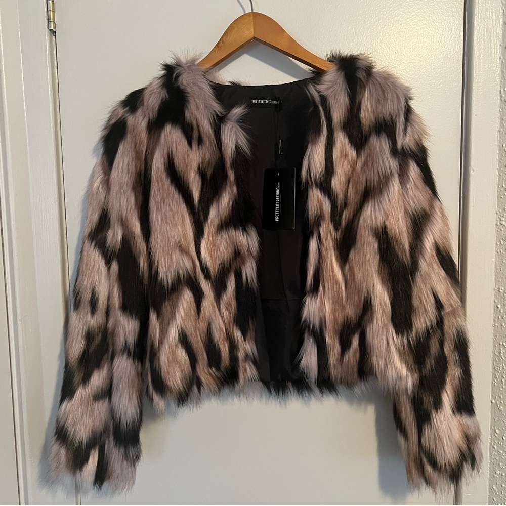 BRAND NEW with tags FAUX FUR jacket